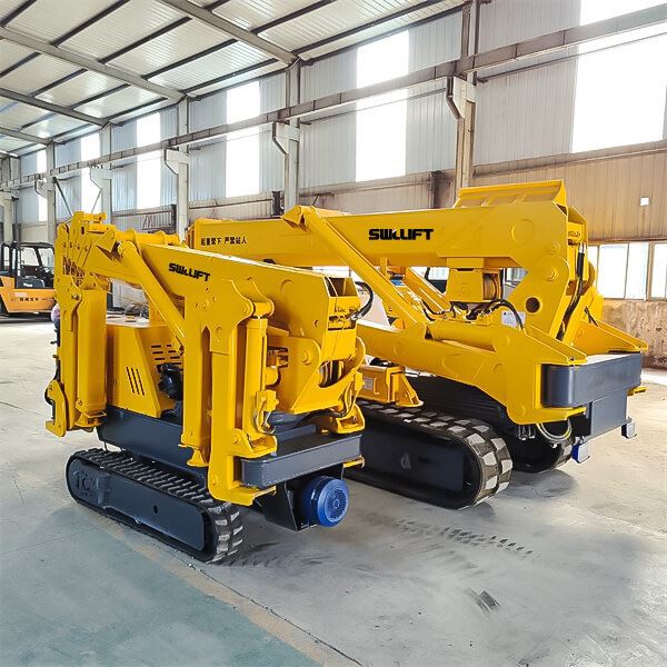 Grúa araña sobre orugas