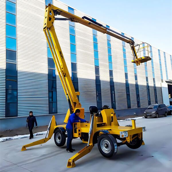 Plataforma elevadora remolcable autopropulsada
