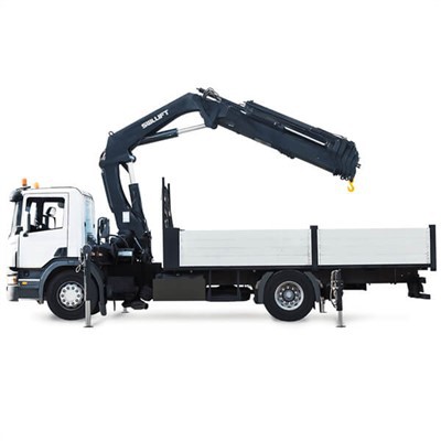 Grúa telescópica montada sobre camión